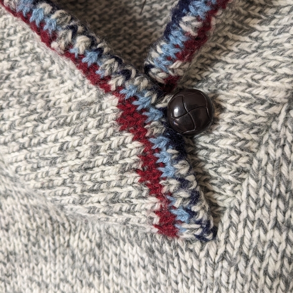 Vintage Gerard Works Gray Shawl Collar Pullover Sweater - Picture 4 of 7